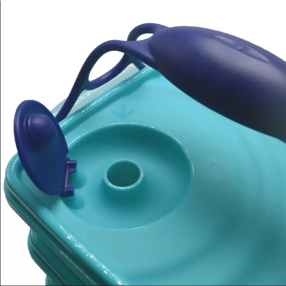 Tupperware Crystalwave “Goody Box” Vented with Cariolier Handle set of 4 NEW